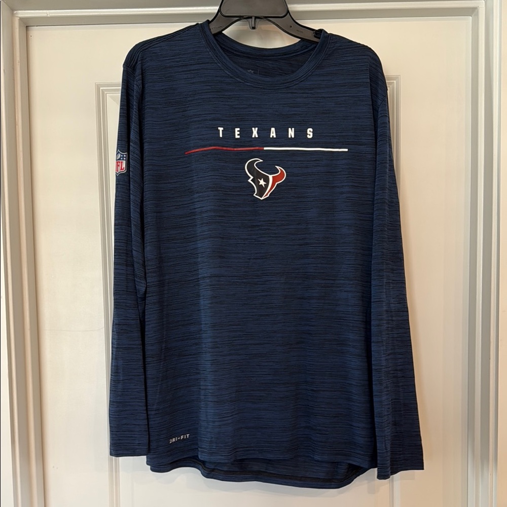 Nike Men's Blue Houston Texans Long Sleeve Shirt